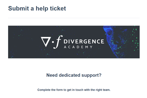 career services help ticket | Divergence Academy